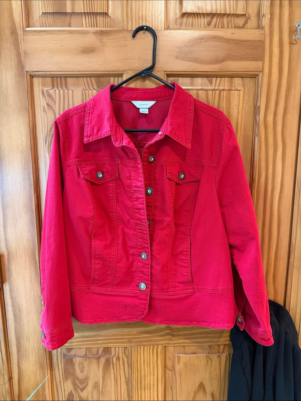 Red Jean Jacket special buttons